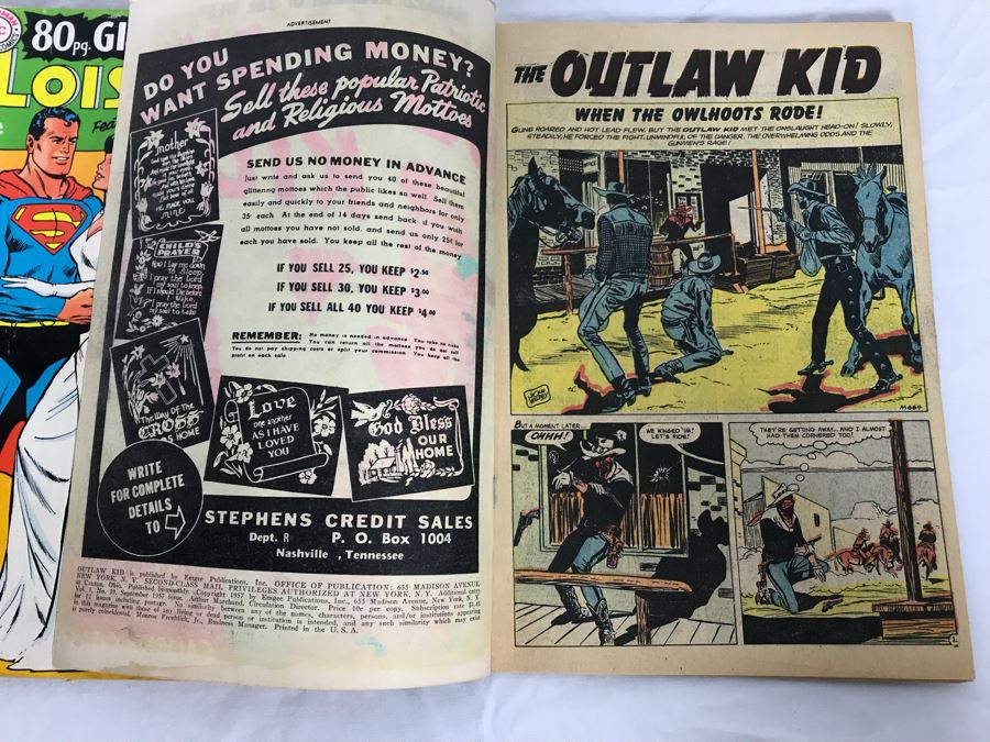 Lois Lane All-Wedding Issue #86, The Outlaw Kid #19, DC World's Finest Comics #254 Comic Books [Photo 8]