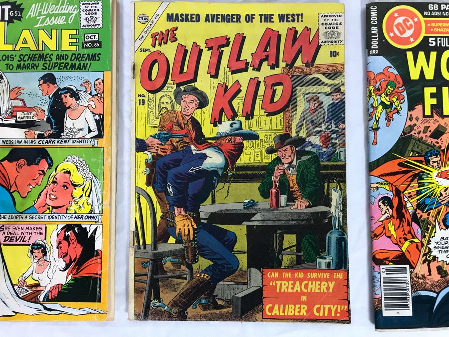 Lois Lane All-Wedding Issue #86, The Outlaw Kid #19, DC World's Finest Comics #254 Comic Books [Photo 4]