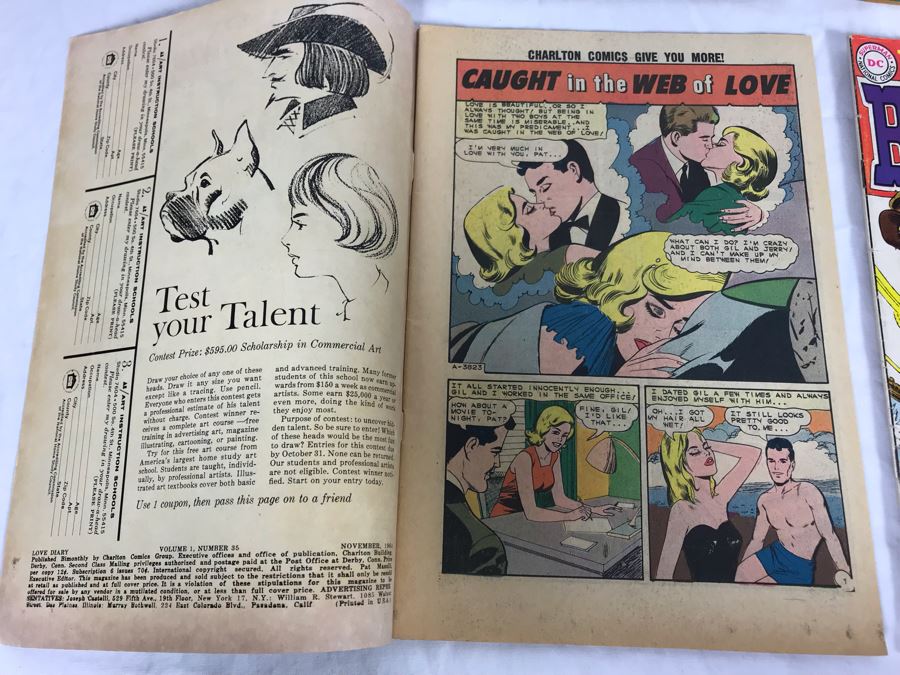 Vintage 12 Cent DC Comics And Charlton Comics Romance Comic Books Falling In Love, Career Girl Romances, Dobie Gillis, Love Diary, Bat Lash, Secrets Of Young Brides [Photo 16]