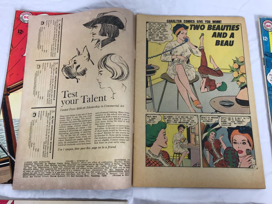 Vintage 12 Cent DC Comics And Charlton Comics Romance Comic Books Falling In Love, Career Girl Romances, Dobie Gillis, Love Diary, Bat Lash, Secrets Of Young Brides [Photo 22]