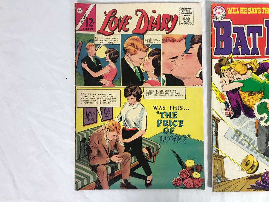 Vintage 12 Cent DC Comics And Charlton Comics Romance Comic Books Falling In Love, Career Girl Romances, Dobie Gillis, Love Diary, Bat Lash, Secrets Of Young Brides [Photo 8]