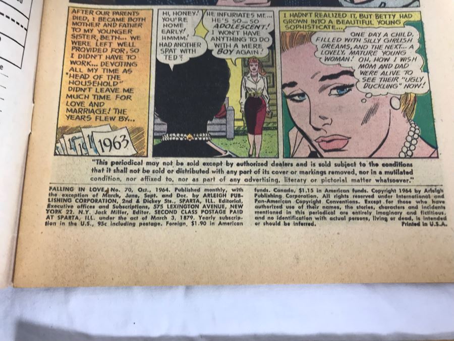 Vintage 12 Cent DC Comics And Charlton Comics Romance Comic Books Falling In Love, Career Girl Romances, Dobie Gillis, Love Diary, Bat Lash, Secrets Of Young Brides [Photo 25]