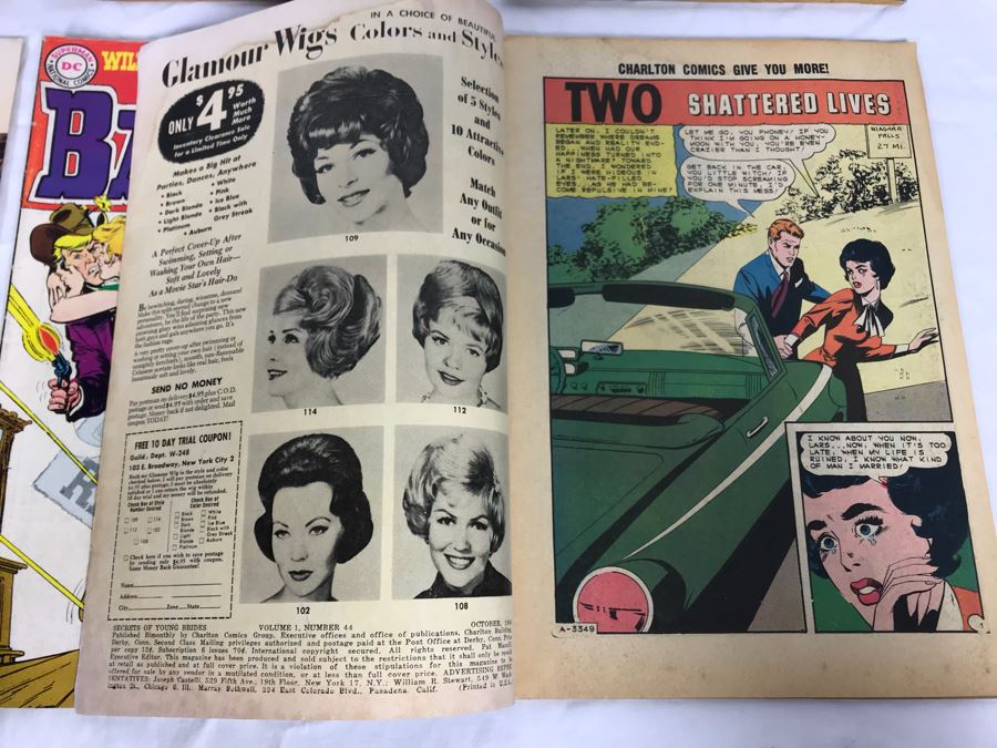 Vintage 12 Cent DC Comics And Charlton Comics Romance Comic Books Falling In Love, Career Girl Romances, Dobie Gillis, Love Diary, Bat Lash, Secrets Of Young Brides [Photo 18]