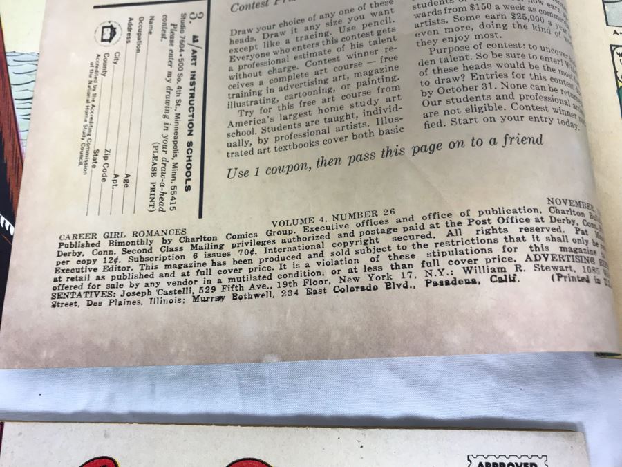 Vintage 12 Cent DC Comics And Charlton Comics Romance Comic Books Falling In Love, Career Girl Romances, Dobie Gillis, Love Diary, Bat Lash, Secrets Of Young Brides [Photo 23]