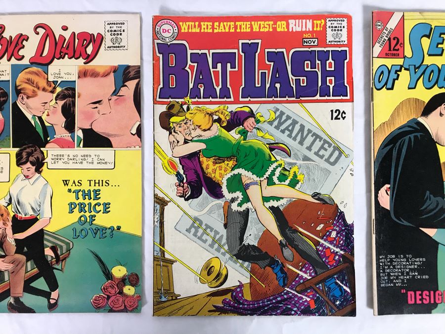 Vintage 12 Cent DC Comics And Charlton Comics Romance Comic Books Falling In Love, Career Girl Romances, Dobie Gillis, Love Diary, Bat Lash, Secrets Of Young Brides [Photo 10]