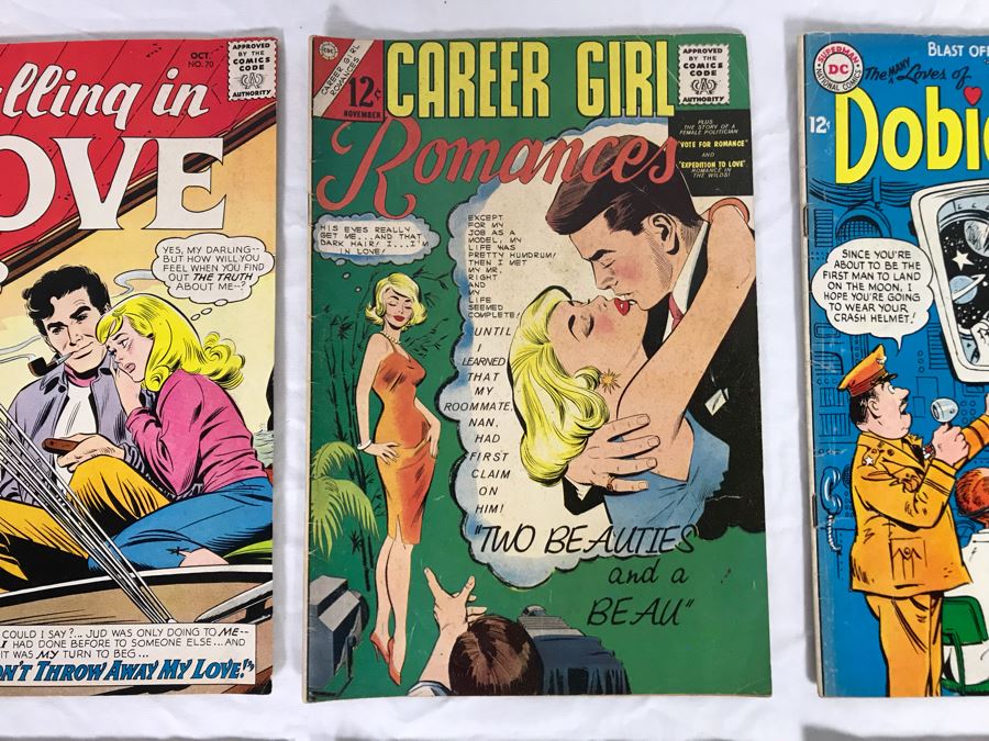 Vintage 12 Cent DC Comics And Charlton Comics Romance Comic Books Falling In Love, Career Girl Romances, Dobie Gillis, Love Diary, Bat Lash, Secrets Of Young Brides [Photo 4]