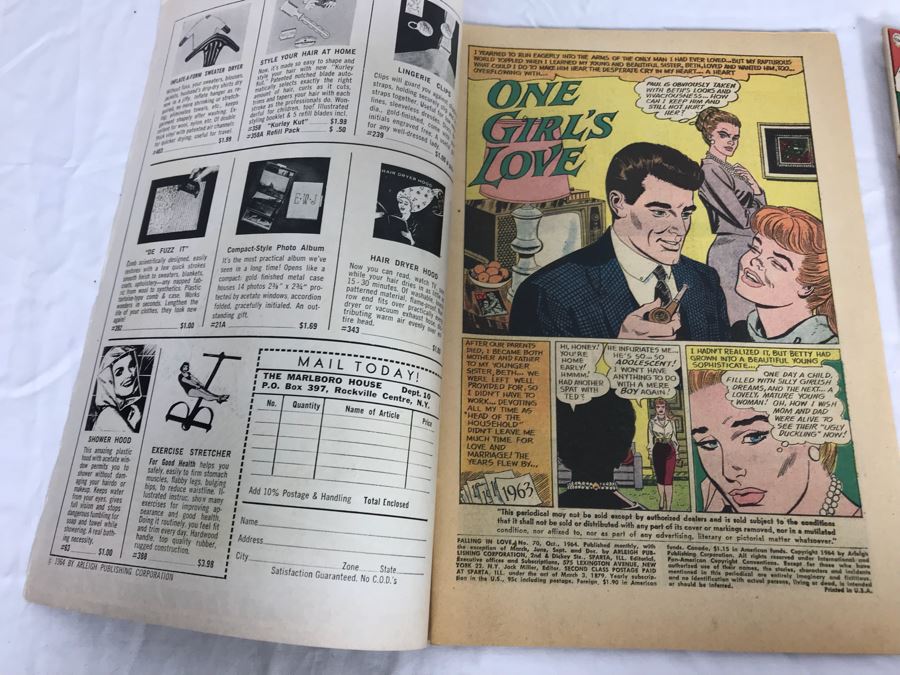Vintage 12 Cent DC Comics And Charlton Comics Romance Comic Books Falling In Love, Career Girl Romances, Dobie Gillis, Love Diary, Bat Lash, Secrets Of Young Brides [Photo 24]