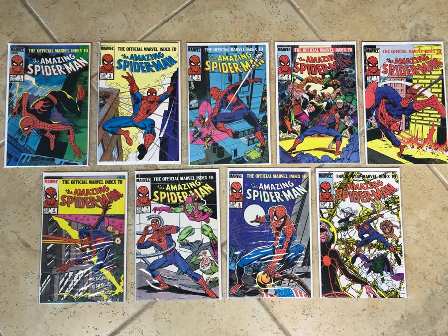 (9) Marvel Comics The Official Marvel Index To The Amazing Spider-Man Inlc Issue #1 [Photo 1]
