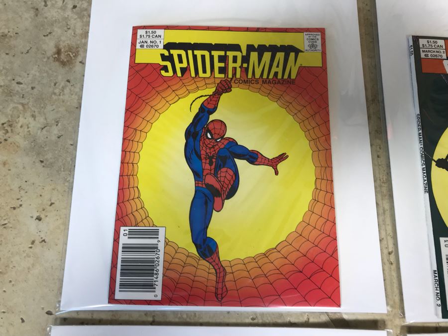 (2) DC Comics Atari Force #1 And #2 And (2) Marvel Comics Spider-Man Comics Magazines #1 And #2 [Photo 2]