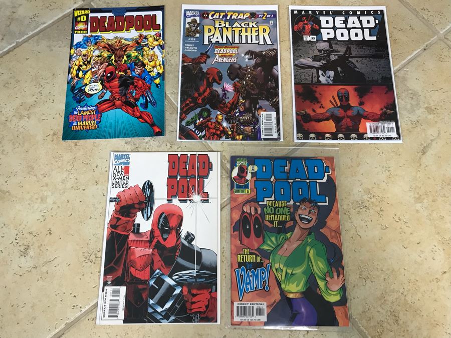 (5) Marvel Comics Deadpool Comic Books [Photo 1]