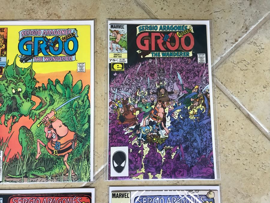 (10) Vintage Comic Books The Nostalgic MAD And Marvel Sergio Aragone's Groo The Wanderer Incl Issue #1 [Photo 4]