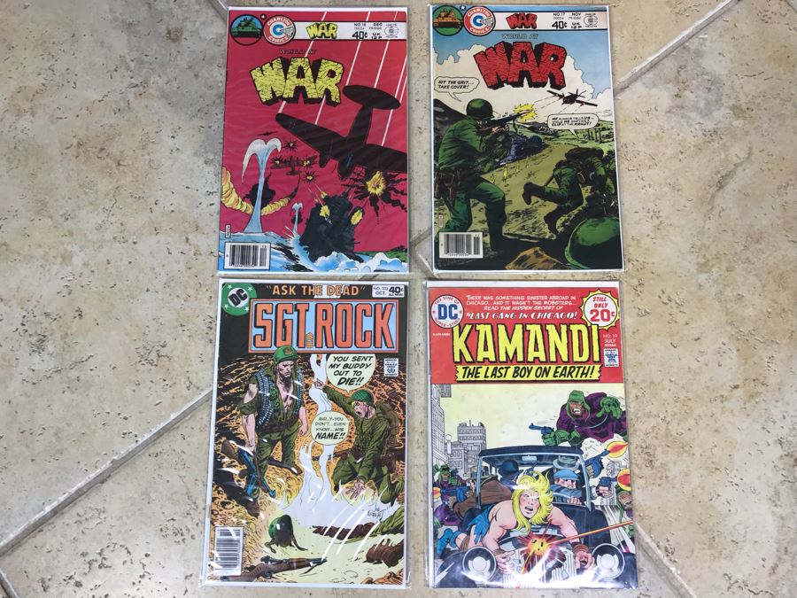 (2) Charlton Comics World At War, (2) DC Comics Sgt Rock, Kamandi [Photo 1]
