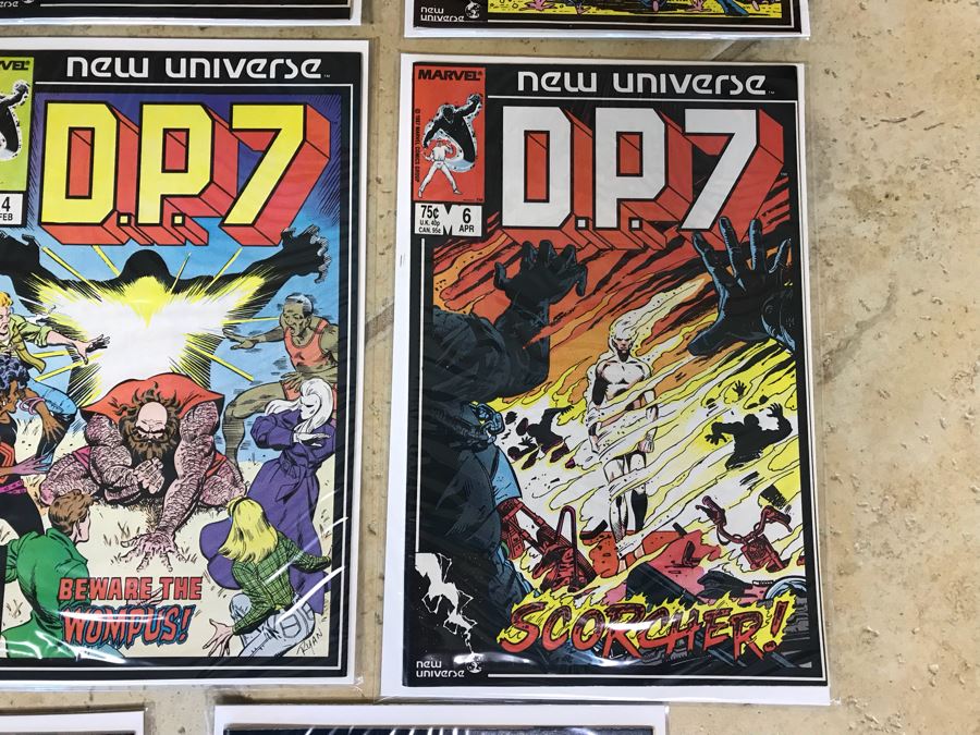 (12) Vintage Marvel Comics New Universe PSI Force, D.P.7, Justice [Photo 7]