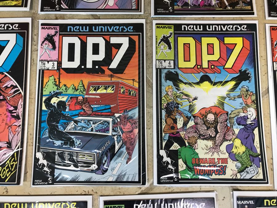 (12) Vintage Marvel Comics New Universe PSI Force, D.P.7, Justice [Photo 6]