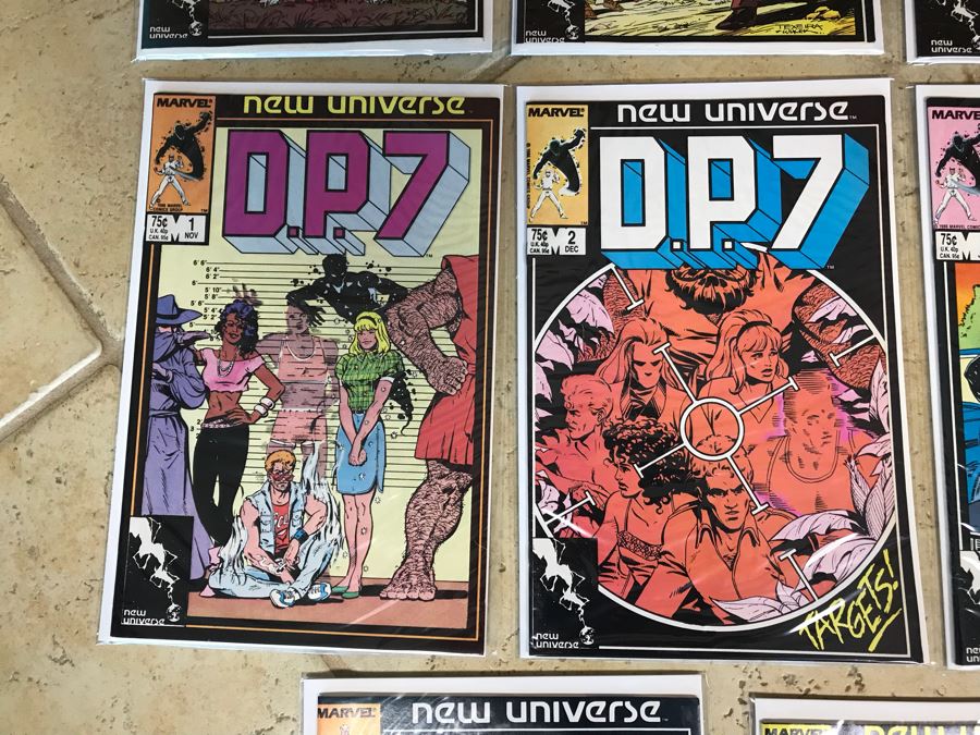 (12) Vintage Marvel Comics New Universe PSI Force, D.P.7, Justice [Photo 5]