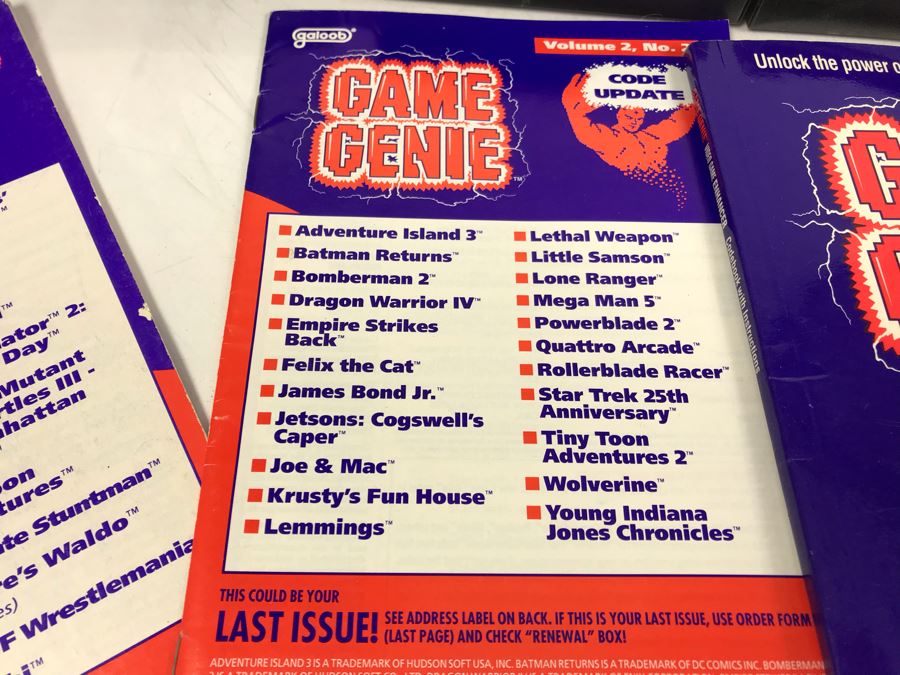 (11) Vintage Nintendo Video Games Incl California Games, Top Gun, Tetris, Thrilla's Surfari And Game Genie Video Game Enhancer With (4) Nintendo Video Game Controllers [Photo 14]