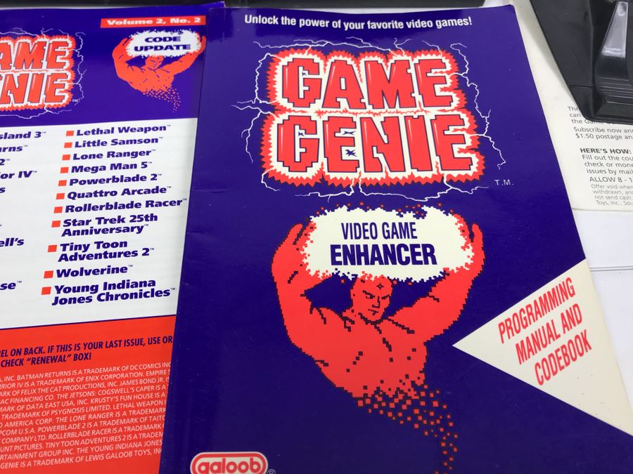 (11) Vintage Nintendo Video Games Incl California Games, Top Gun, Tetris, Thrilla's Surfari And Game Genie Video Game Enhancer With (4) Nintendo Video Game Controllers [Photo 13]