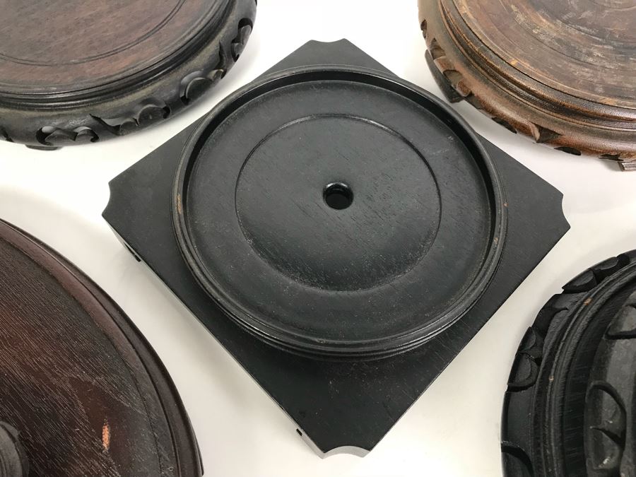 Collection Of Various Sizes Of Asian Wooden Display Stands [Photo 12]