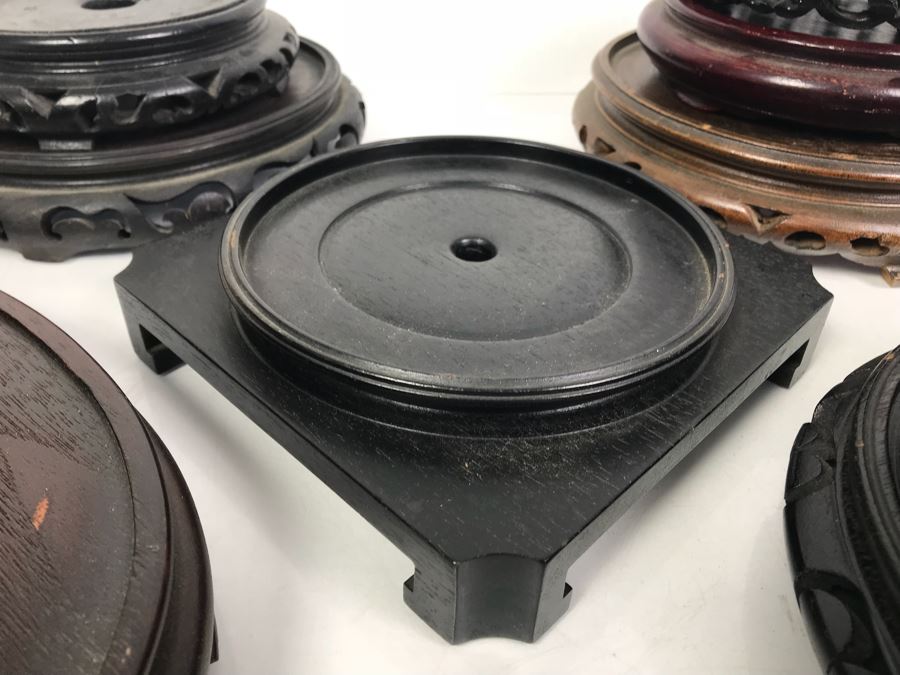 Collection Of Various Sizes Of Asian Wooden Display Stands [Photo 5]