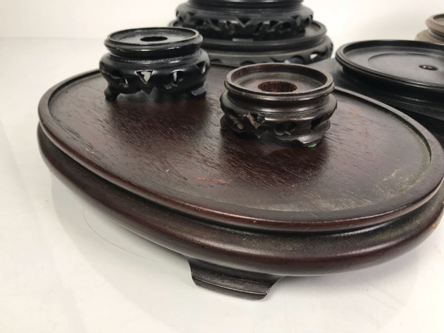 Collection Of Various Sizes Of Asian Wooden Display Stands [Photo 4]