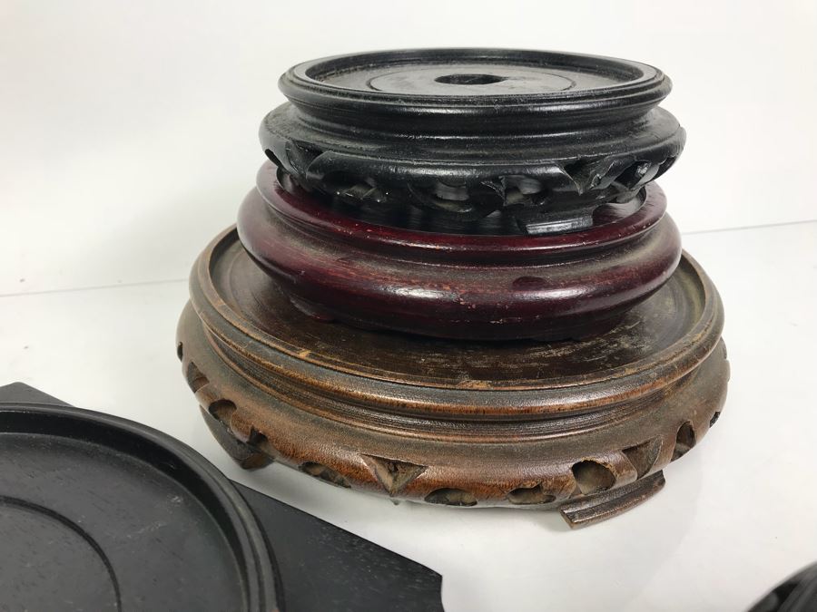 Collection Of Various Sizes Of Asian Wooden Display Stands [Photo 6]