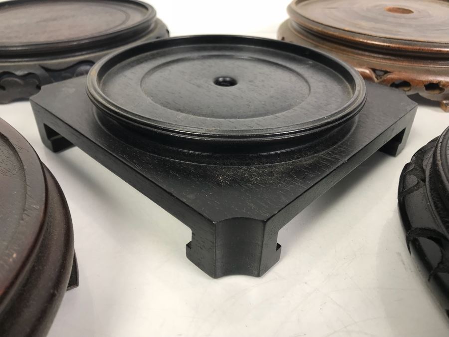 Collection Of Various Sizes Of Asian Wooden Display Stands [Photo 13]