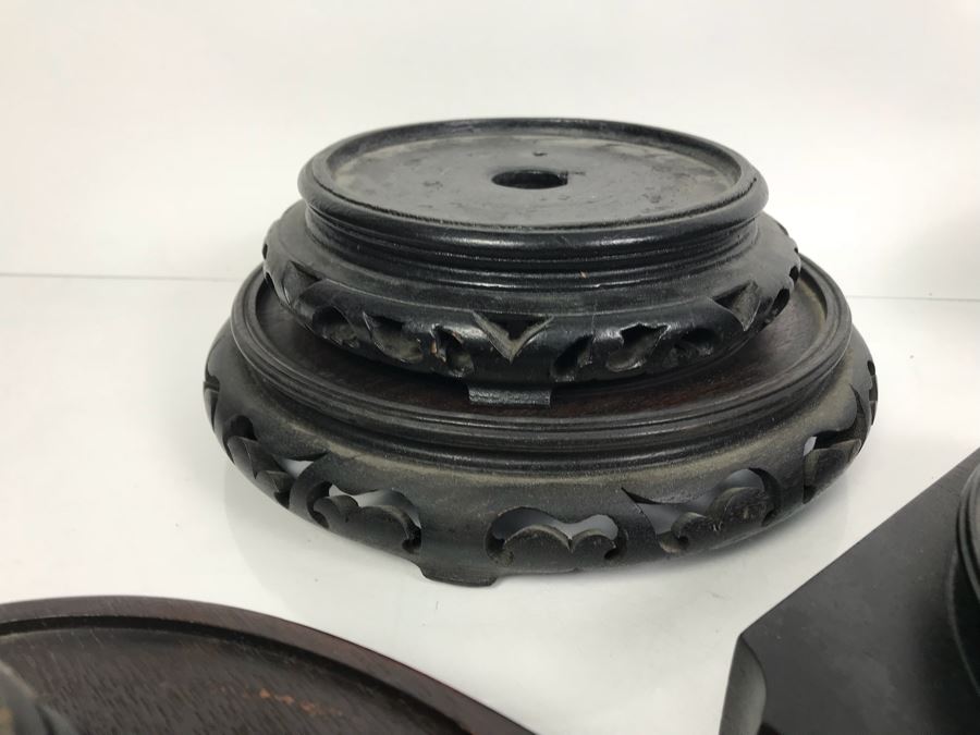 Collection Of Various Sizes Of Asian Wooden Display Stands [Photo 7]