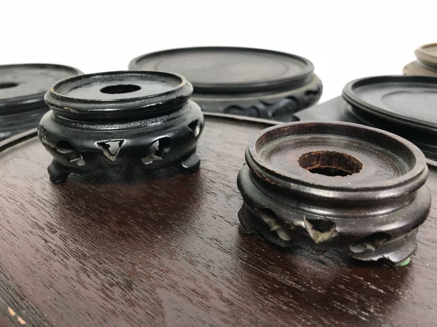 Collection Of Various Sizes Of Asian Wooden Display Stands [Photo 11]