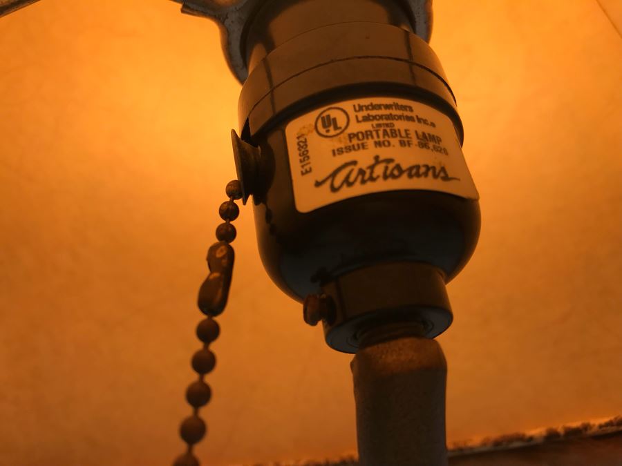 Artisans Metal Table Lamp With Custom Shade [Photo 8]