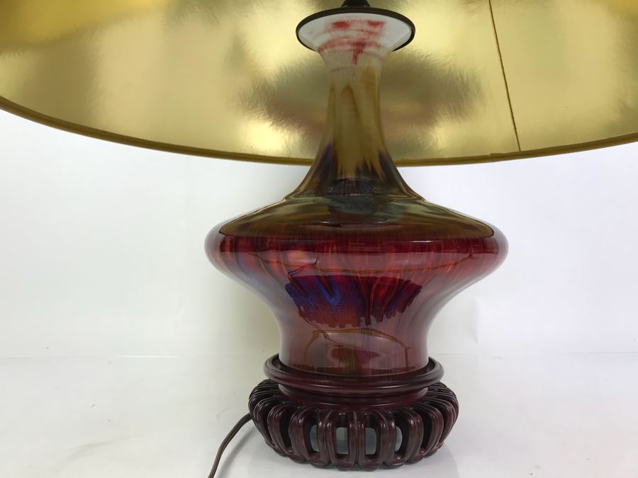 Pottery Table Lamp With Shade [Photo 5]
