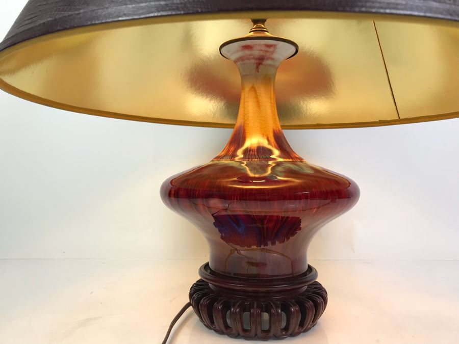 Pottery Table Lamp With Shade [Photo 7]