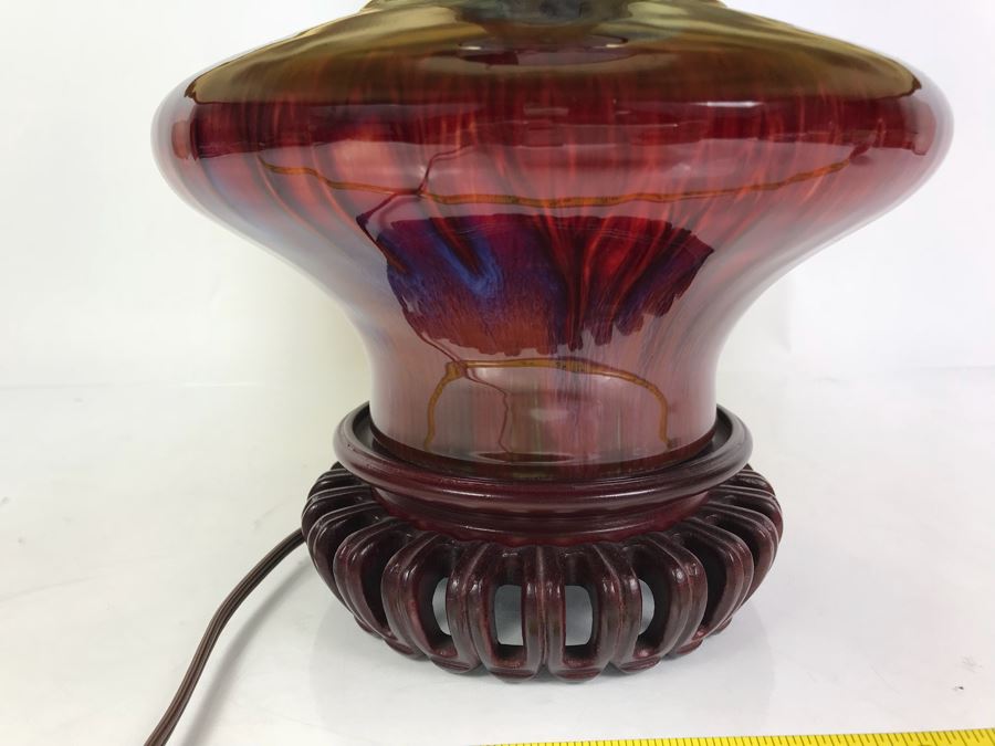 Pottery Table Lamp With Shade [Photo 4]