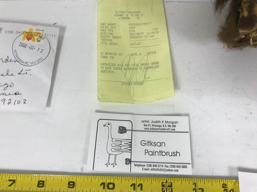 Pacific Northwest Native American Wooden Carved Bear Mask By Jake Gallic Tseshant Nation Vancouver Island Gitksan Paintbrush [Photo 14]