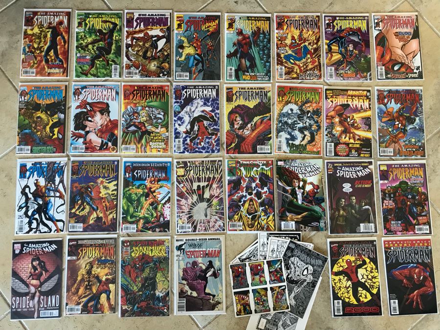 (31) Vintage Marvel Comics Spider-Man Amazing Spider-Man Comic Books