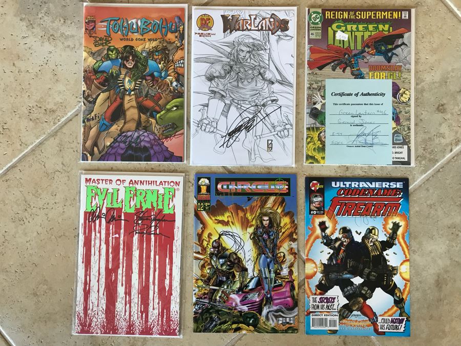 (6) SIGNED Comic Books
