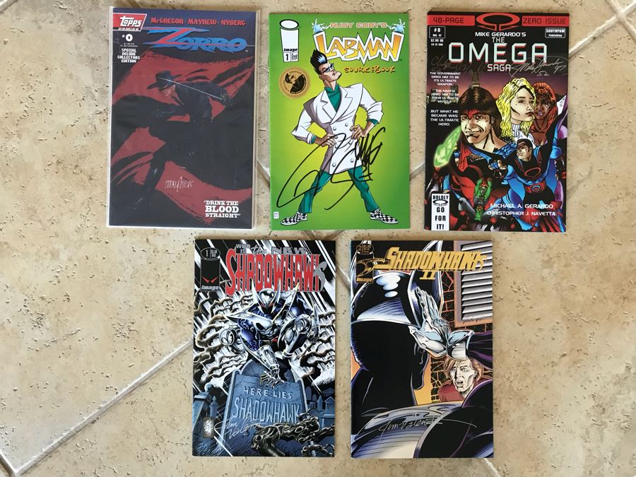 (3) SIGNED Comic Books