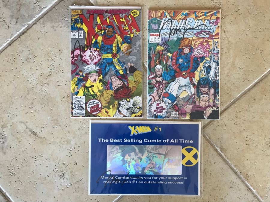 (3) SIGNED Jim Lee Comic Books