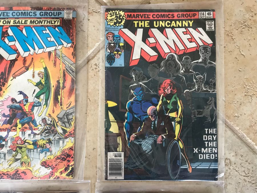 Marvel Comics Uncanny X-Men #113, #114, #119 And #124 Comic Books