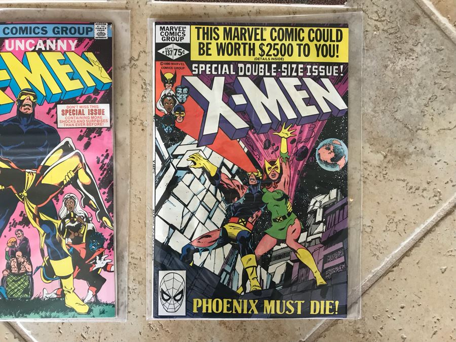 Marvel Comics Uncanny X-Men #130, #132, #136 And #137 Comic Books