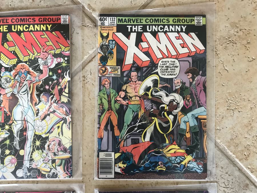 Marvel Comics Uncanny X-Men #130, #132, #136 And #137 Comic Books