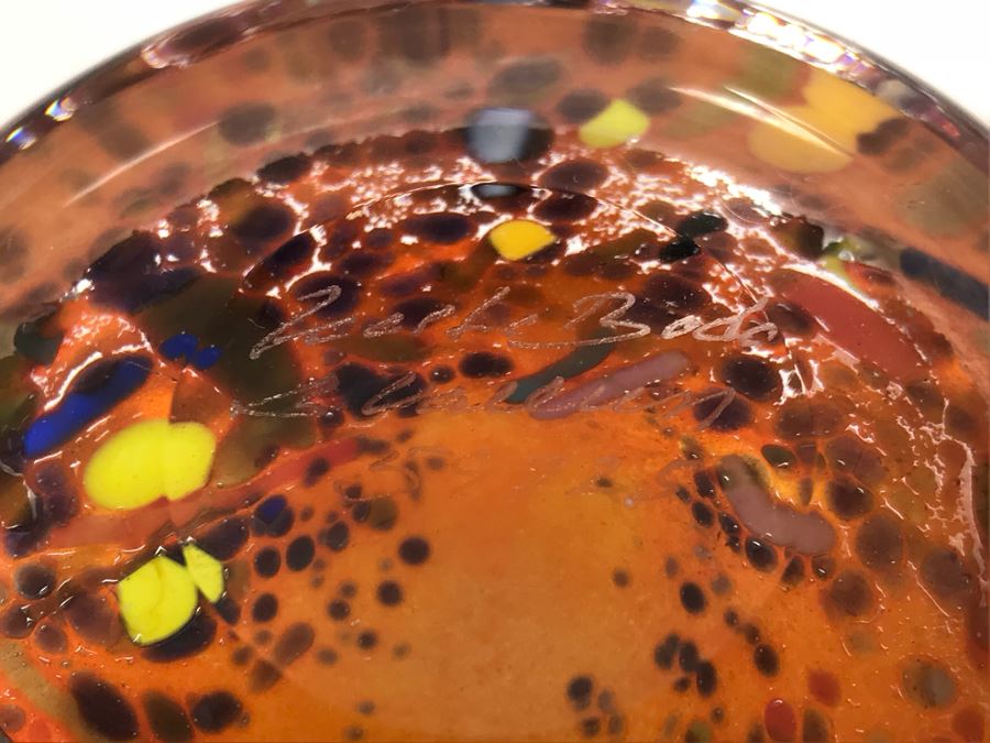 Signed Kosta Boda Swedish Art Glass Bowl [Photo 7]