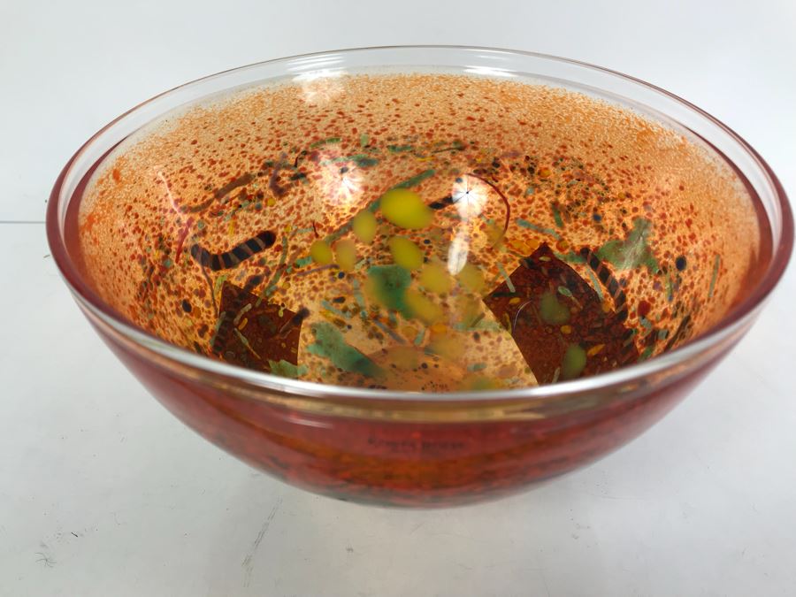 Signed Kosta Boda Swedish Art Glass Bowl [Photo 5]