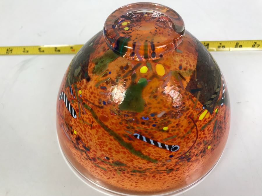 Signed Kosta Boda Swedish Art Glass Bowl [Photo 6]