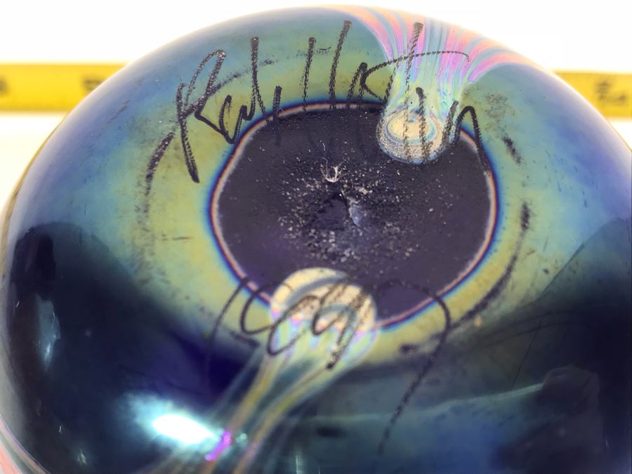 Signed Iridescent Art Glass  [Photo 2]