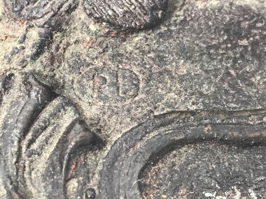 Bronze Art Nouveau Style Dish Signed RL [Photo 10]