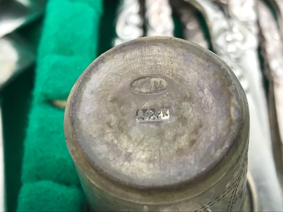 Set Of Community 'South Seas' Pattern Silverplate Flatware Spoons, Forks, Knives, Serving Utensils [Photo 12]