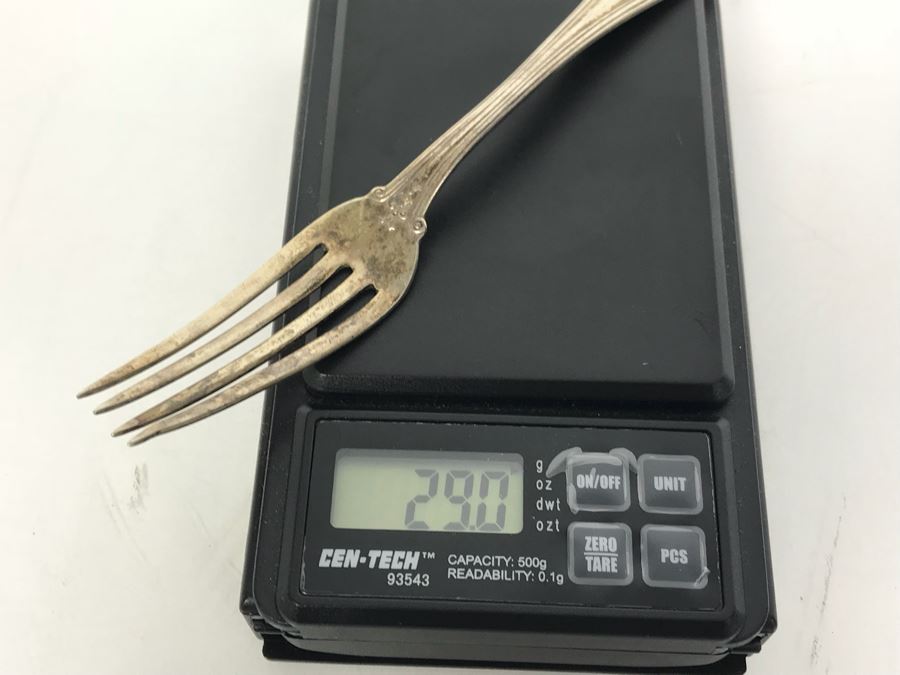 Cartier Sterling Silver Paul Revere Reproduction Trophy Cup (78.4g SS) And Monogramed Sterling Silver Fork (29g) (107.4g SS TW) [Photo 10]