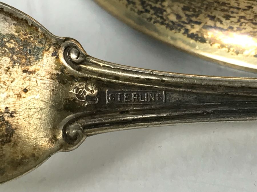 Cartier Sterling Silver Paul Revere Reproduction Trophy Cup (78.4g SS) And Monogramed Sterling Silver Fork (29g) (107.4g SS TW) [Photo 8]