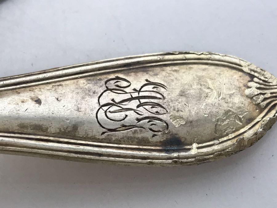 Cartier Sterling Silver Paul Revere Reproduction Trophy Cup (78.4g SS) And Monogramed Sterling Silver Fork (29g) (107.4g SS TW) [Photo 7]