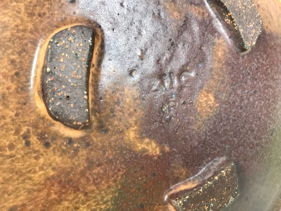 Vintage Pewter Coffee Pot With Creamer And Sugar, Pottery Pieces And (3) Green Dishes [Photo 5]